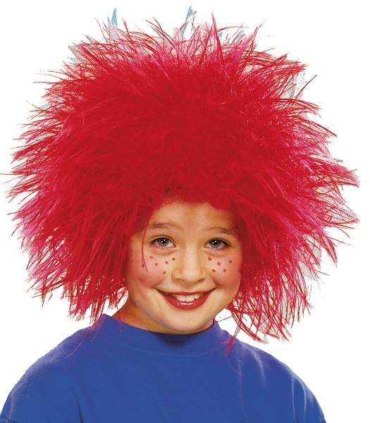 Red Struppi clowns child wig