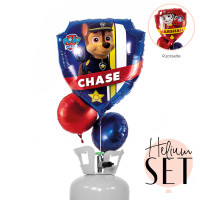 Vorschau: Paw Patrol Chase & Marshall Ballonbouquet-Set mit Heliumbehälter