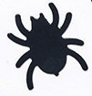 15g araña espolvorear decoración negro