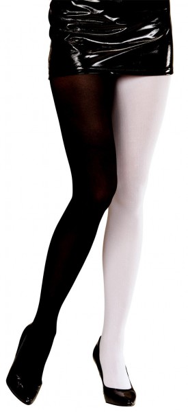 Black and White Ladies Tights 40DEN