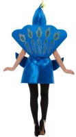 Preview: Blue peacock costume for women