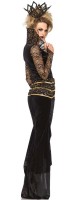Vista previa: Disfraz de reina oscura para mujer con runas