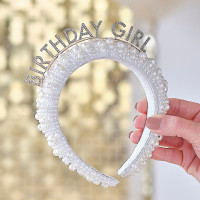 Aperçu: Bandeau à perles Birthday Girl