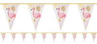 Party flamingo vimpel kedja 4m