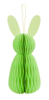 Anteprima: Figura a nido d'ape coniglietto di Pasqua verde 30 cm