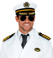 Aperçu: Ensemble de déguisement de capitaine de la marine 3 pièces