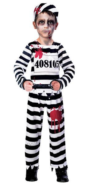 Zombie inmate child costume