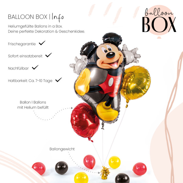 XL Heliumballon in der Box 3-teiliges Set Mickey 3