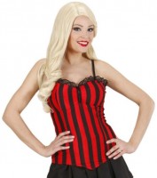 Voorvertoning: Gestreept dames corset rood zwart