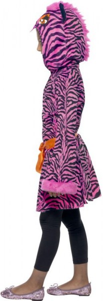 Kinder-Kostüm Zebra-Queen Pink-Schwarz