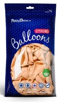 Vorschau: 50 Partystar Luftballons apricot 30cm