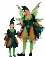 Oversigt: Mørk skov alv kostume til børn