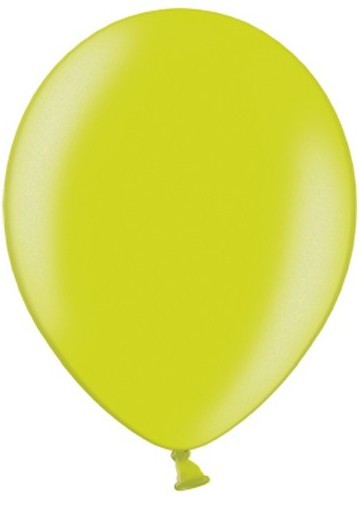 10 Partystar metallic Ballons maigrün 30cm