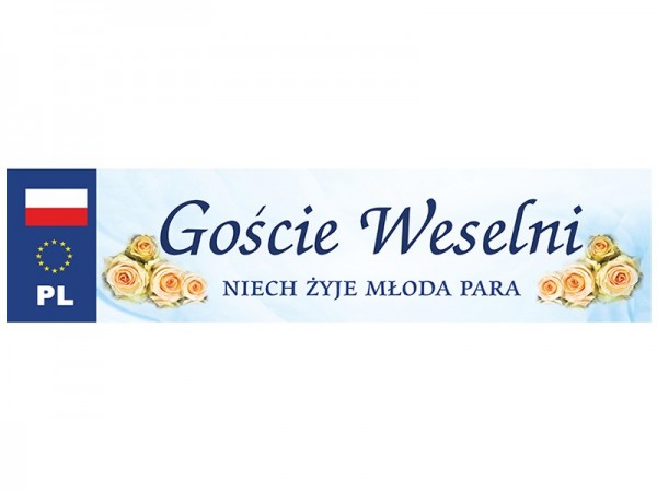 10 signs Goscie Weselni 50 x 11cm