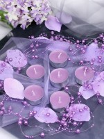 Preview: 5 pearl garlands Sissi lilac 1.3m