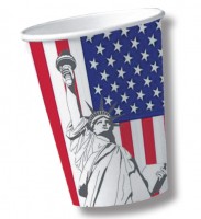 10 USA party cups 200ml