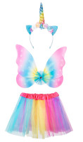 Preview: Unicorn fairy costume set for girls