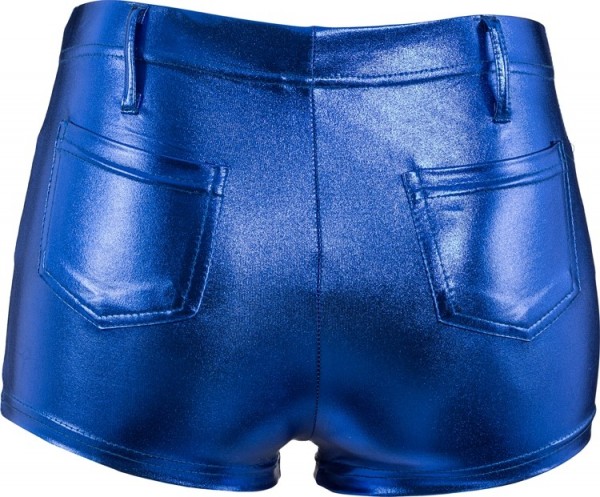 Hotpants bleu métallisé 2