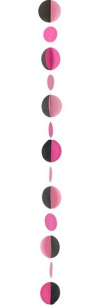 Zawieszka balon różowo-czarna 1.2m