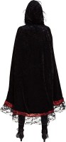 Preview: Vampire cape with lace trim for women