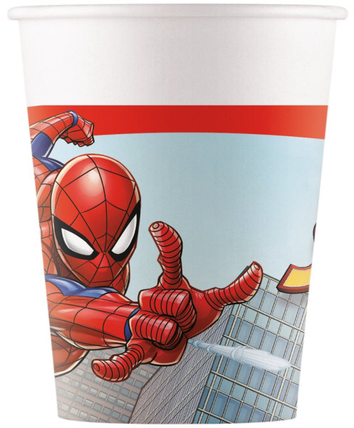 8 Spiderman Team Up cups 200ml