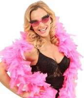 Preview: Funny pink party glasses with eyelashes