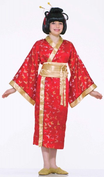 Kimono papillon avec ceinture pour fille