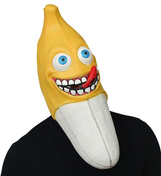 Crazy Banana latexmaske med fuldt hoved
