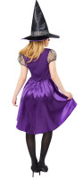 Vista previa: Disfraz de bruja araña violeta para mujer