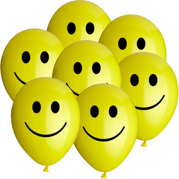 10 Be Happy Balloons 25cm