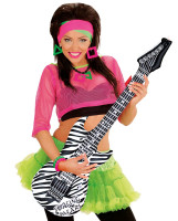Zebra oppustelig guitar 105 cm