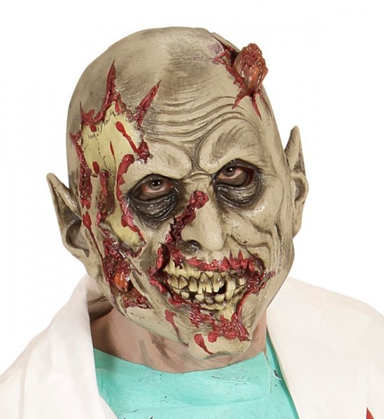 Zerschnittene Zombiemaske Allessandro Beige
