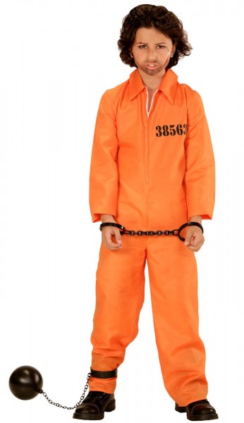 Prison convict child costume