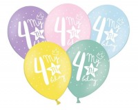 Preview: 50 colorful balloons 4th birthday
