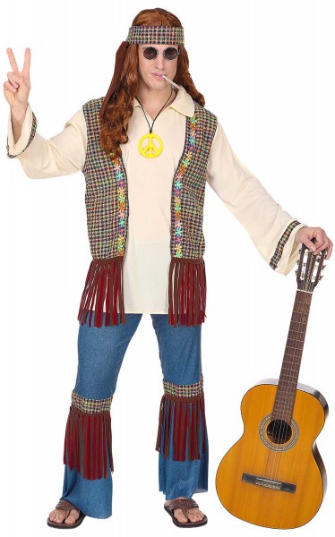 Hippie Peter kostym för män