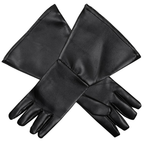 Schwarze Cowboy Handschuhe Premium