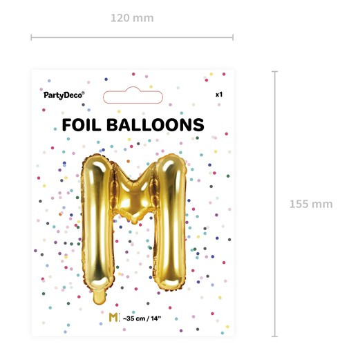 Folienballon M gold 35cm 3