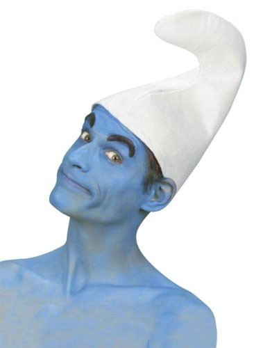 Blue face and body make-up