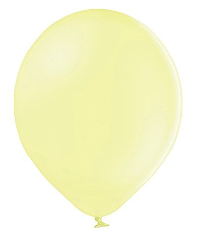 100 feestelijke ballonnen pastelgeel 27cm