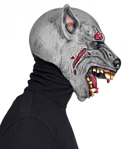 Máscara completa de hombre lobo vicioso 5