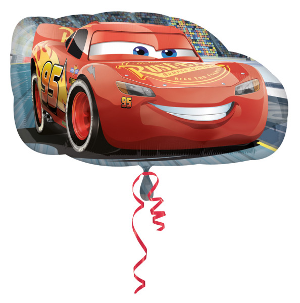 Foil balloon Cars Lightning McQueen figure