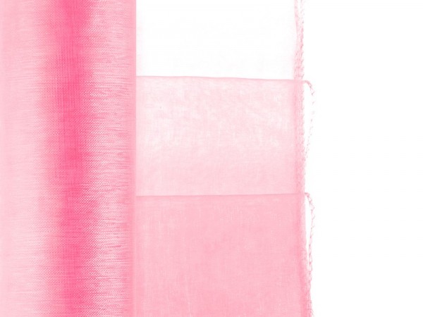 Tessuto organza in rotolo neon rosa 38cm