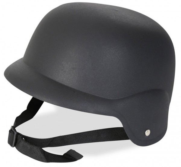 Schwarzer Bikerkönig Helm