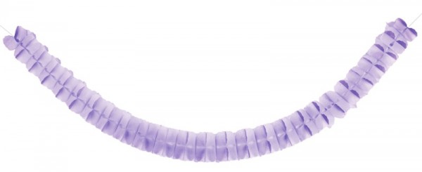 Ruched garland Norma lavender 3m