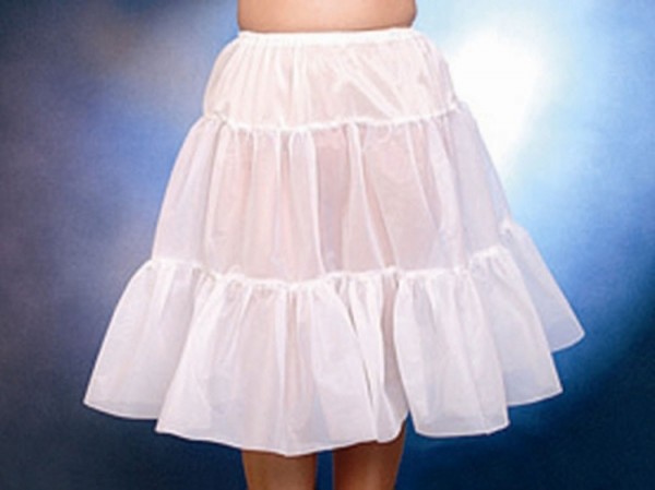 Witte petticoat Wendy knielengte