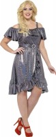 Oversigt: Disco Diva Sally kjole med bælte