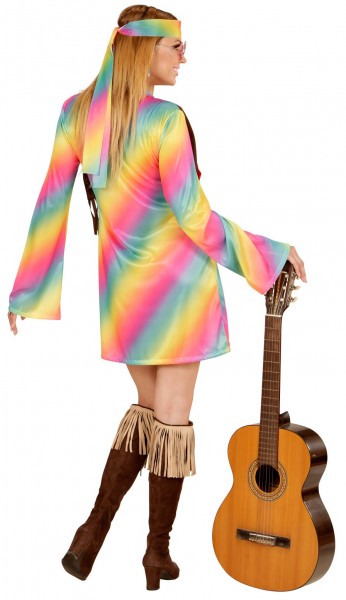 Regenbogen Hippiemädchen Kostüm 3