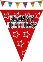 Preview: Holo pennant chain Happy Birthday 8m