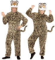 Leoparden Kostüm aus Plüsch Unisex