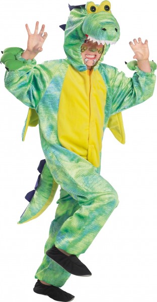 Disfraz de cuerpo entero de dragón de peluche para niños